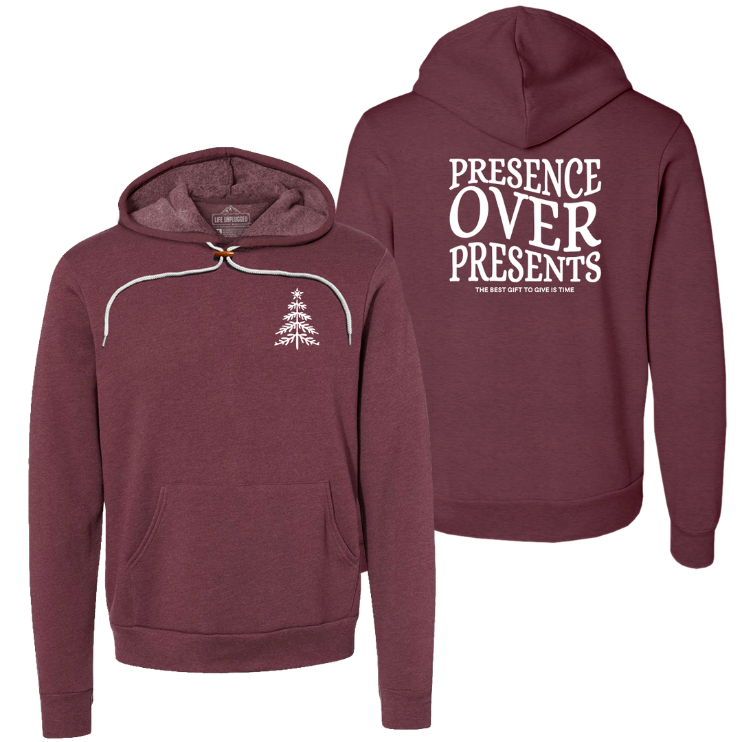 Presence Over Presents Super Soft Hoodie