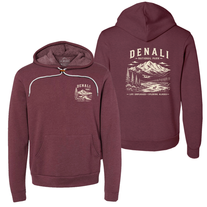 DENALI NATIONAL PARK XPLORING ALASKA Collaboration Super Soft Hoodie