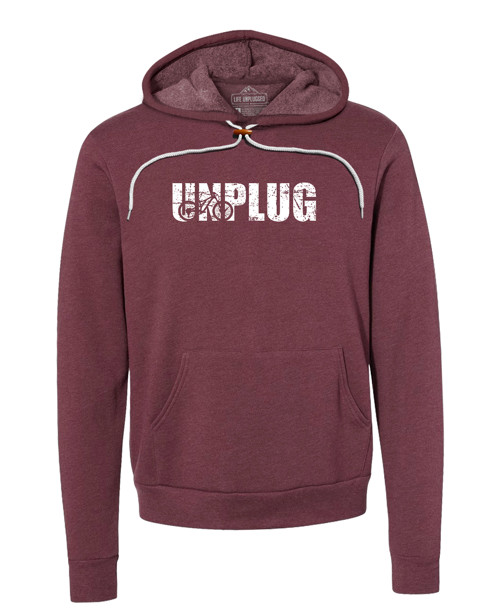 Unplug Mountain Bike Silhouette Super Soft Hoodie