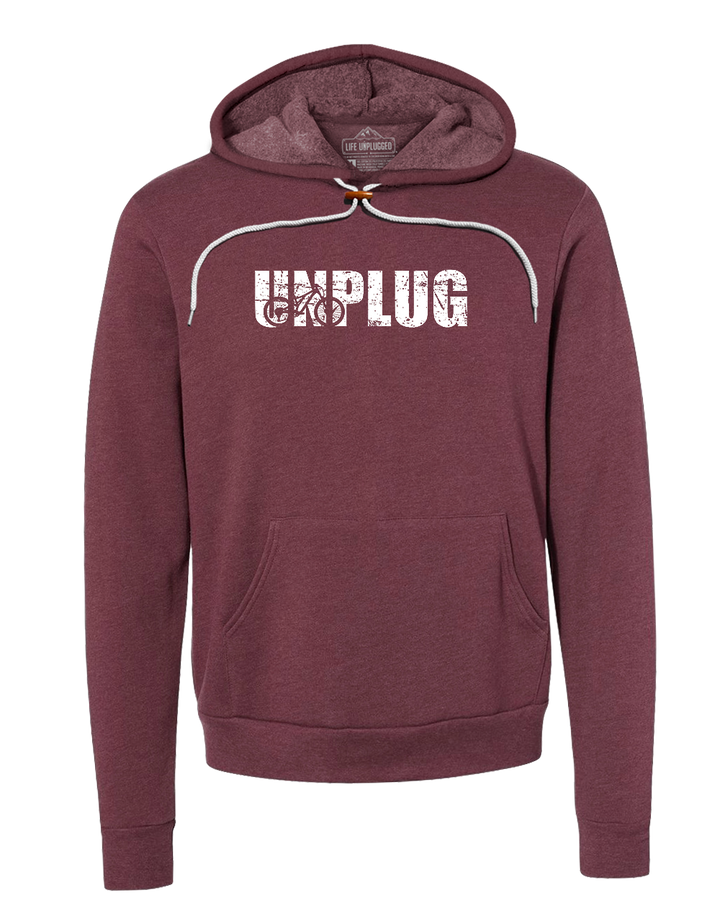 Unplug Mountain Bike Silhouette Super Soft Hoodie