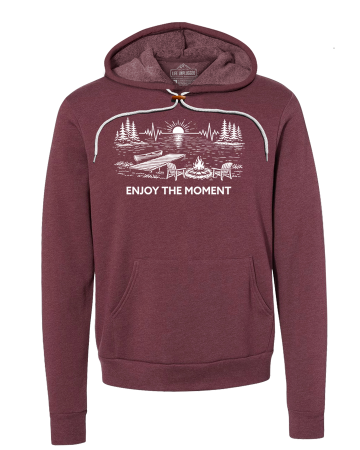 ENJOY THE MOMENT (LAKE SCENE) Super Soft Hoodie