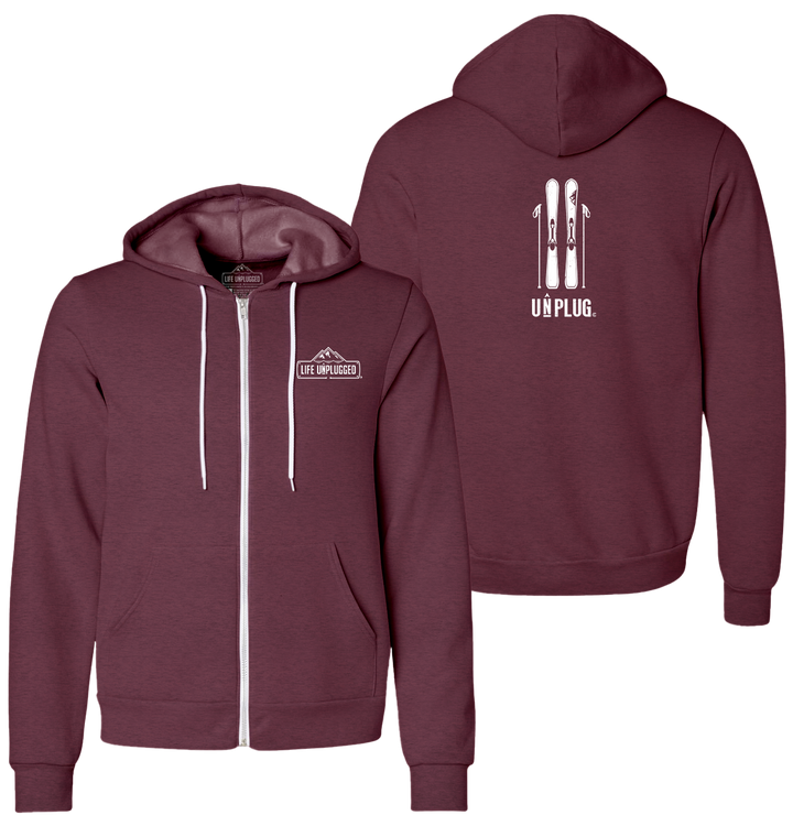 SKIING Supersoft Midweight Zip Up Hoodie