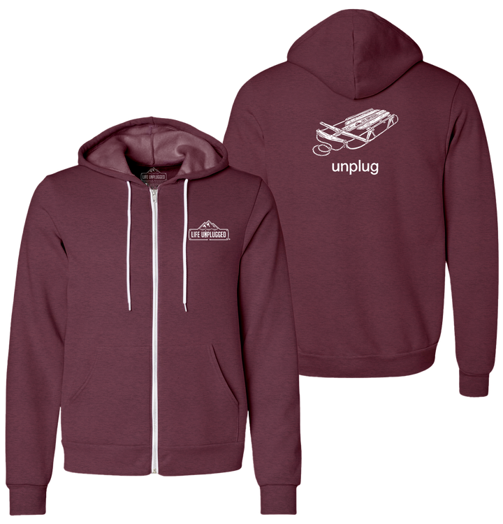 RUNNER SLED Supersoft Midweight Zip Up Hoodie