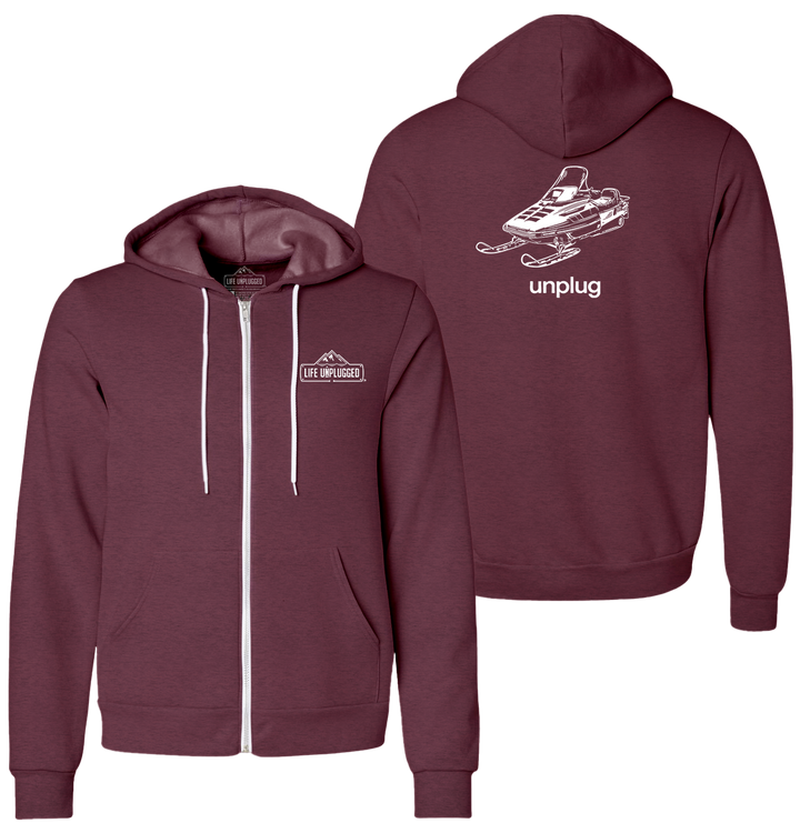 SNOWMOBILE Supersoft Midweight Zip Up Hoodie