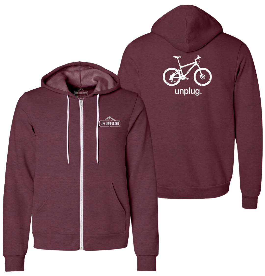 MOUNTAIN BIKE Supersoft Midweight Zip Up Hoodie – Life Unplugged