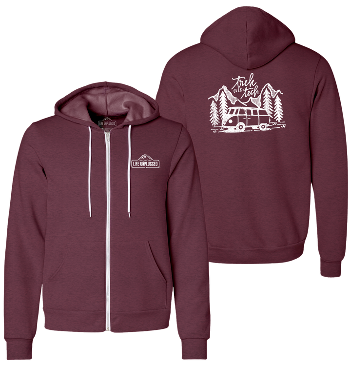 TREK OVER TECH Supersoft Midweight Zip Up Hoodie