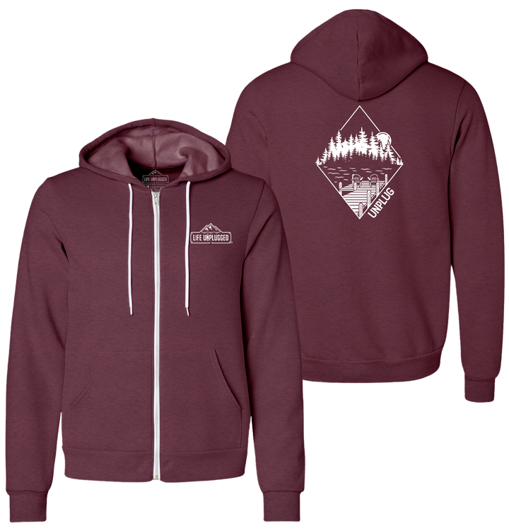 LAKE LIFE Supersoft Midweight Zip Up Hoodie