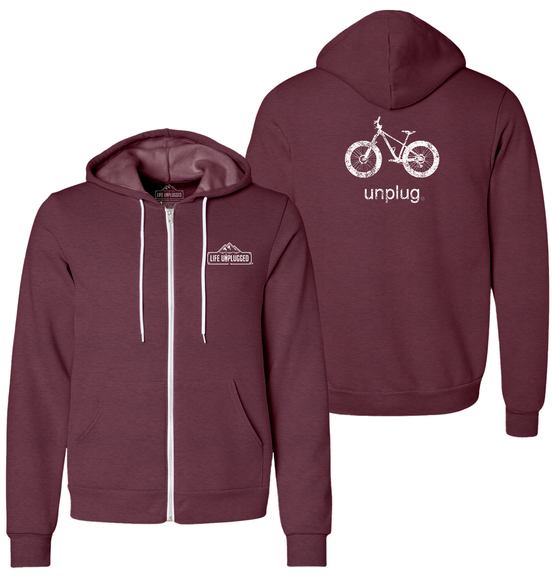 FAT TIRE BIKE Supersoft Midweight Zip Up Hoodie