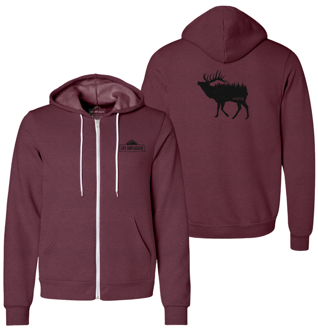 ELK IN THE TREES Supersoft Midweight Zip Up Hoodie