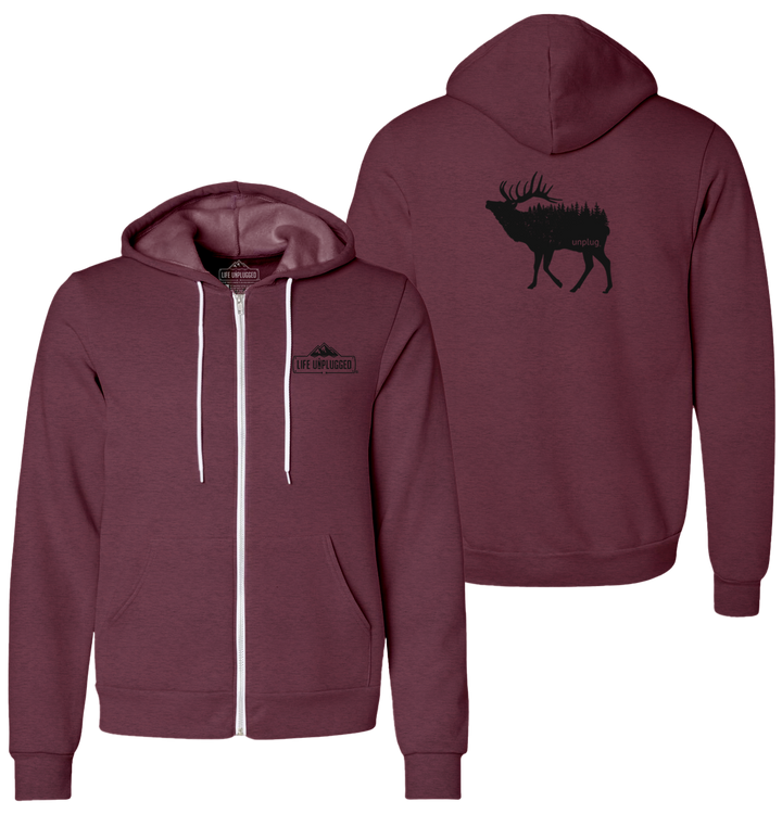 ELK IN THE TREES Supersoft Midweight Zip Up Hoodie