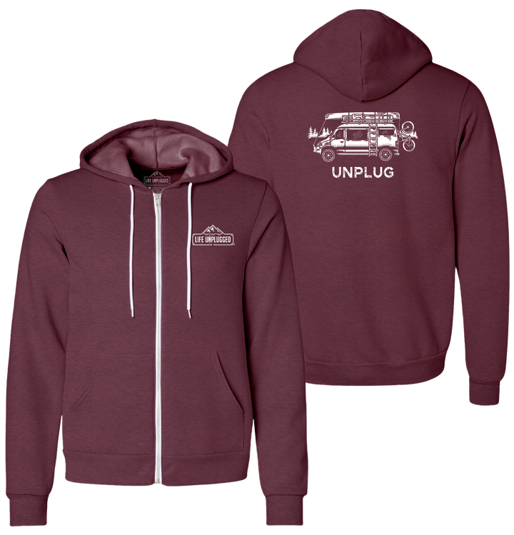 VAN LIFE Supersoft Midweight Zip Up Hoodie