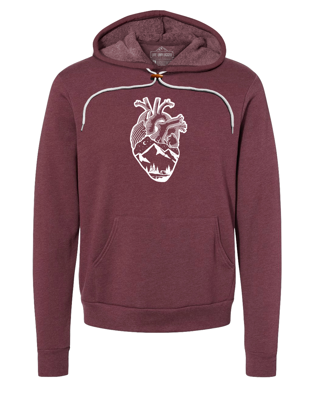 Anatomical Heart (Full Chest) Premium Super Soft Hooded Sweatshirt - Life Unplugged