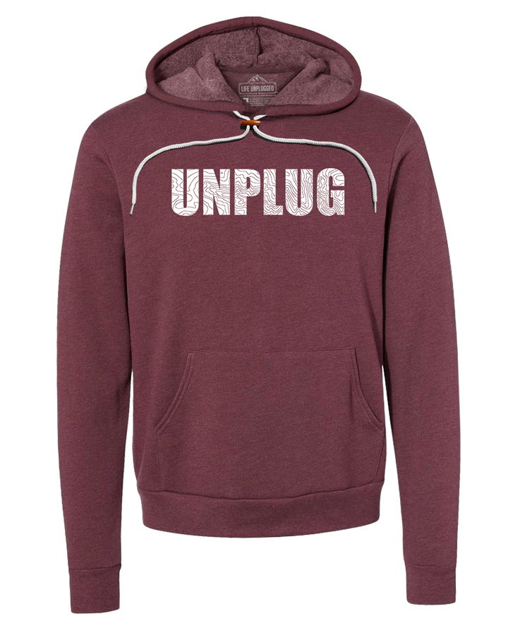 Unplug Topo Map Premium Super Soft Hooded Sweatshirt