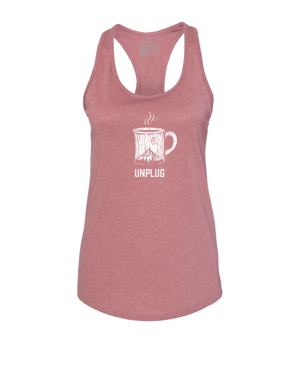 WOODEN COFFEE MUG Women's Racerback Tank Top