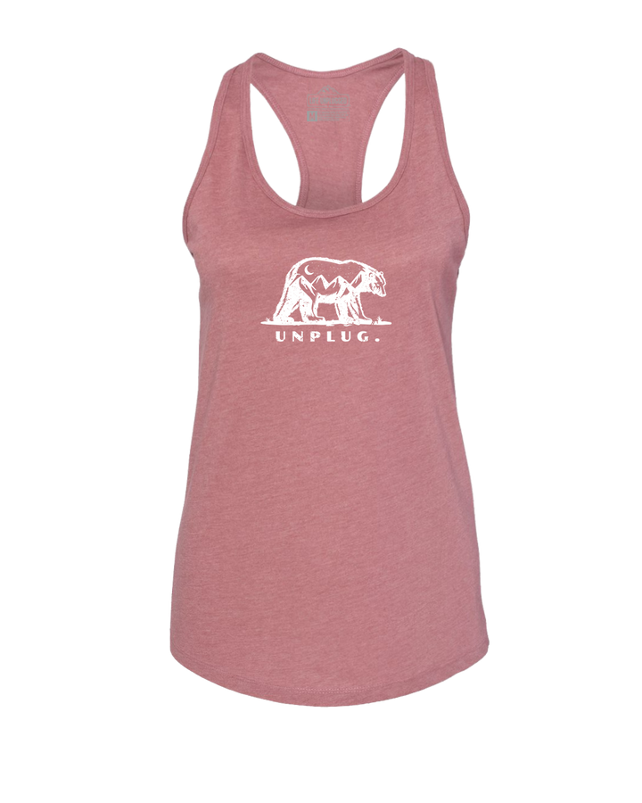 BEAR MOUNTAIN SCENE Women's Racerback Tank Top