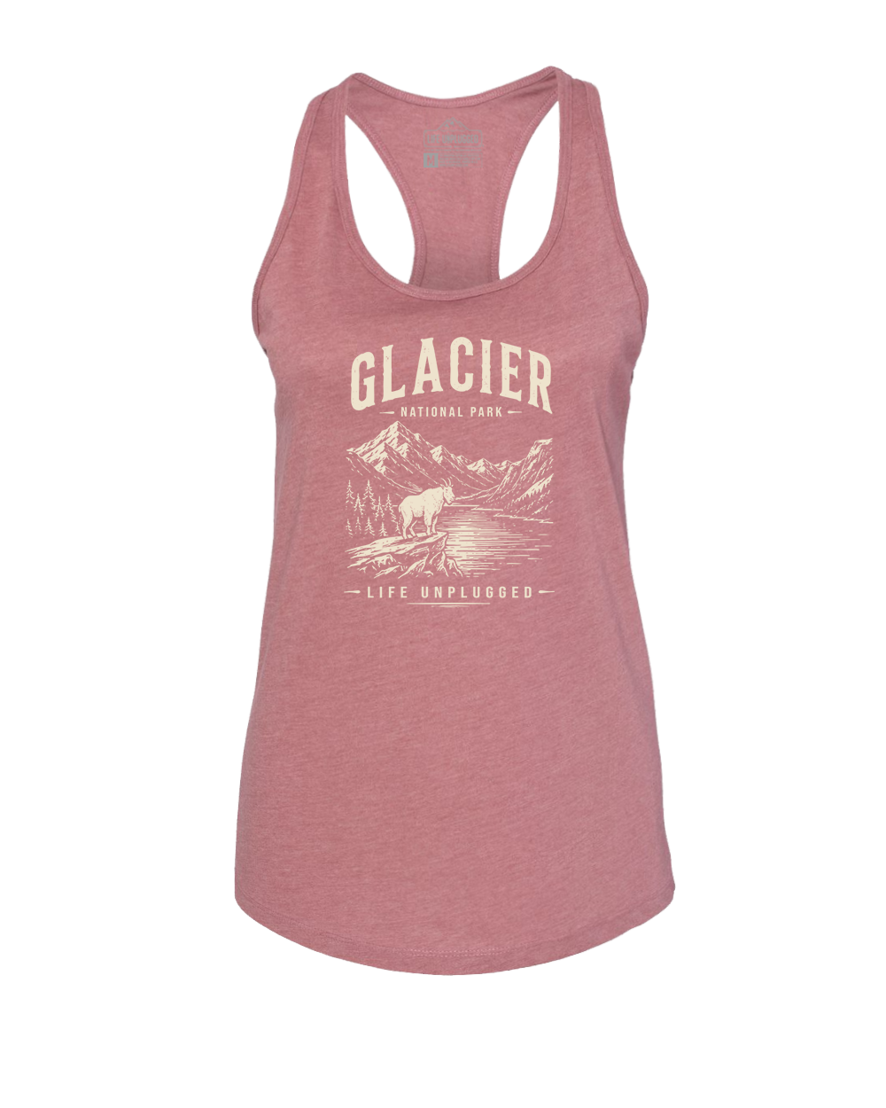 GLACIER NATIONAL PARK  Women's Racerback Tank Top