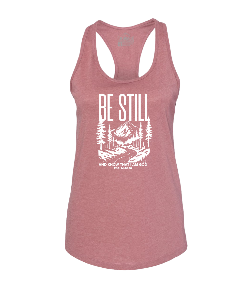 BE STILL AND KNOW Women's Racerback Tank Top
