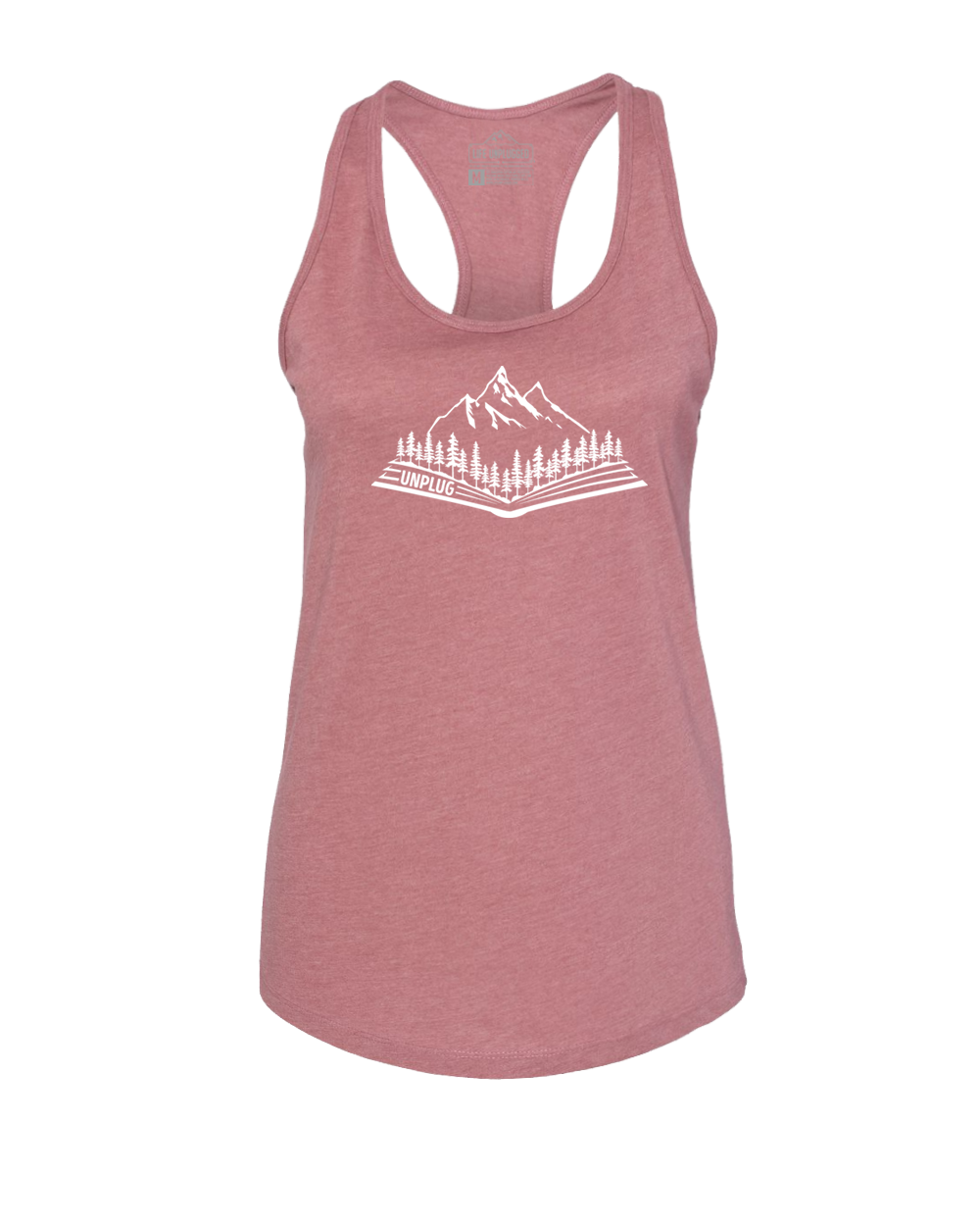 OPEN BOOK MOUNTAIN SCENE Women's Racerback Tank Top
