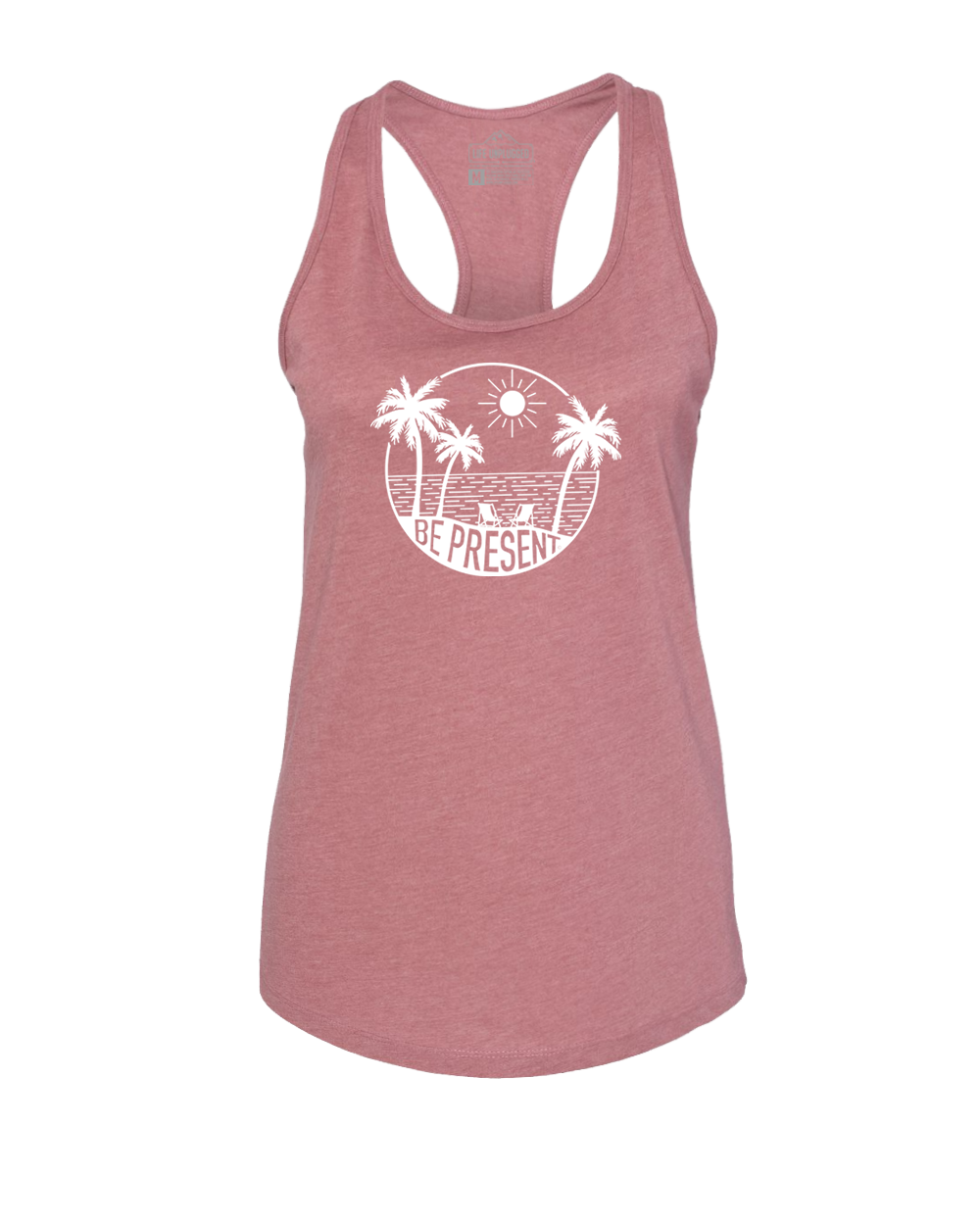 Be Present Beach Women's Racerback Tank Top
