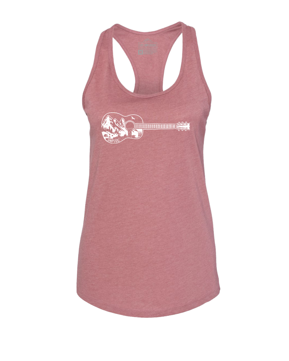 Guitar Mountain Scene Women's Racerback Tank Top