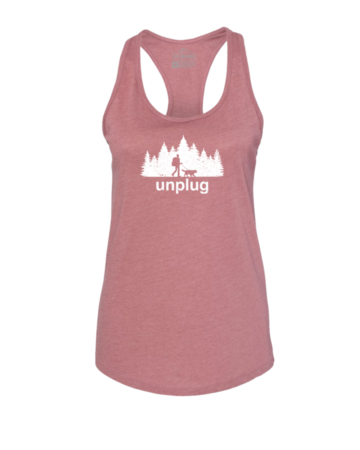 Dog Walks in the Woods Women's Racerback Tank Top