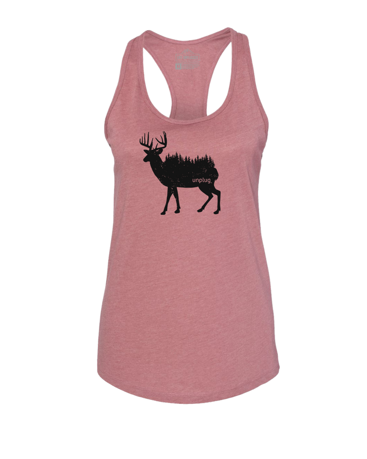 Deer In The Trees Women's Racerback Tank Top