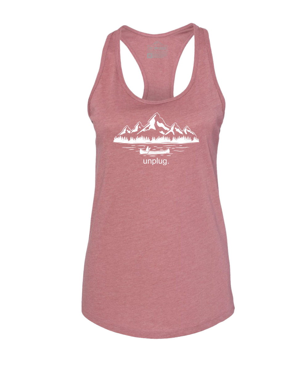 Canoeing In The Mountains Women's Racerback Tank Top