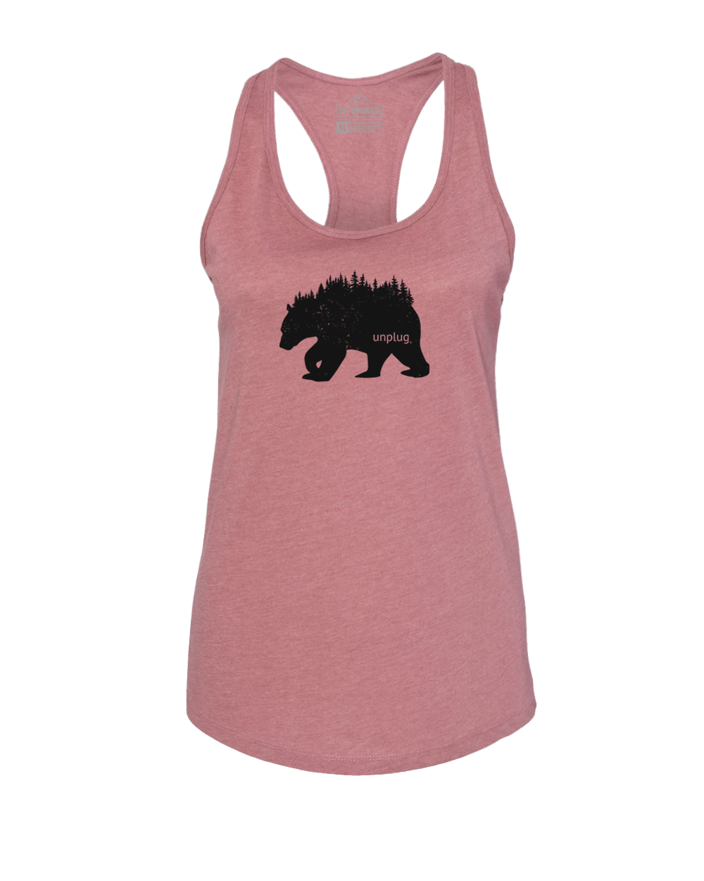 Bear In The Trees Women's Racerback Tank Top