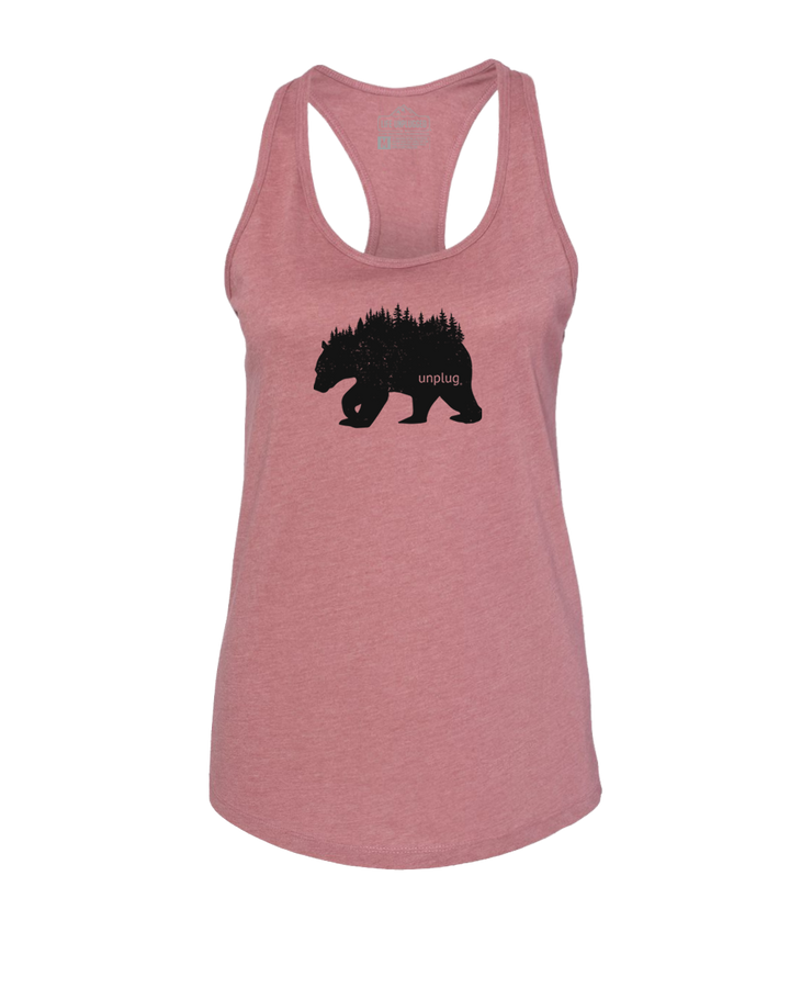Bear In The Trees Women's Racerback Tank Top