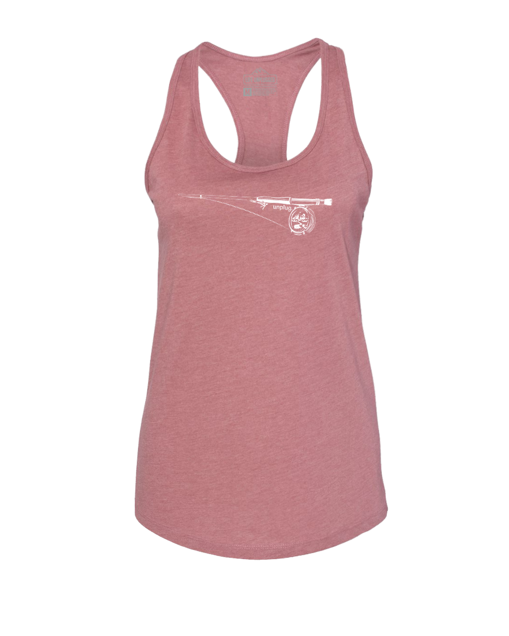 Fly Fishing Mountain Scene Women's Racerback Tank Top