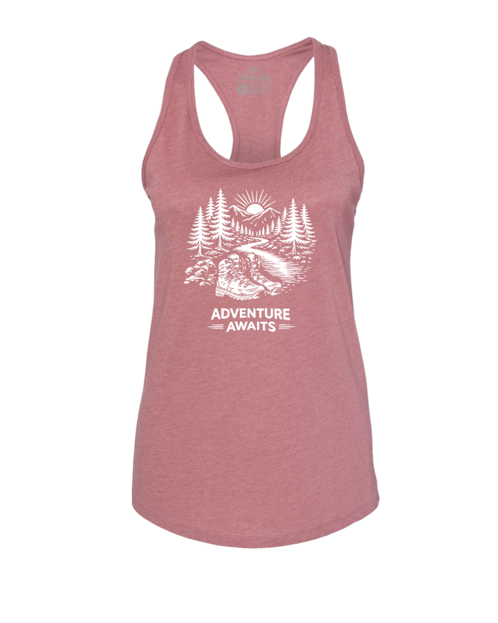 ADVENTURE AWAITS Women's Racerback Tank Top