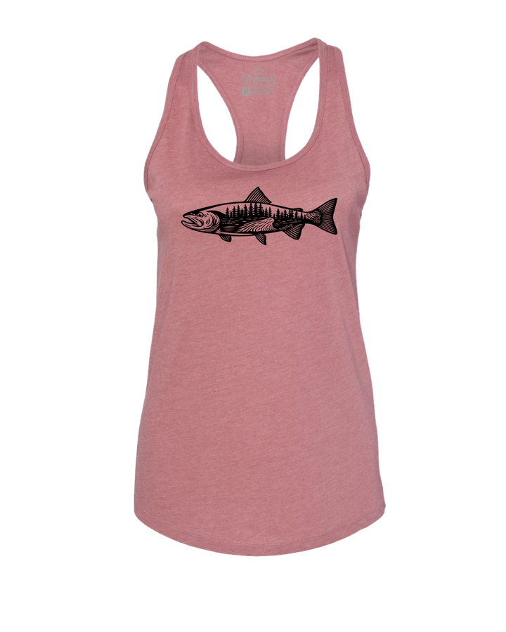 WOODLAND TROUT Women's Racerback Tank Top
