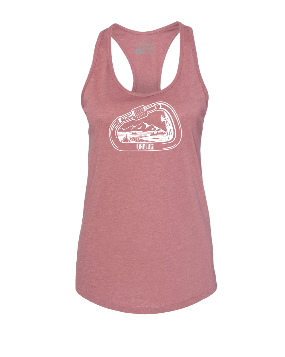 Rock Climbing Mountain Scene Women's Racerback Tank Top