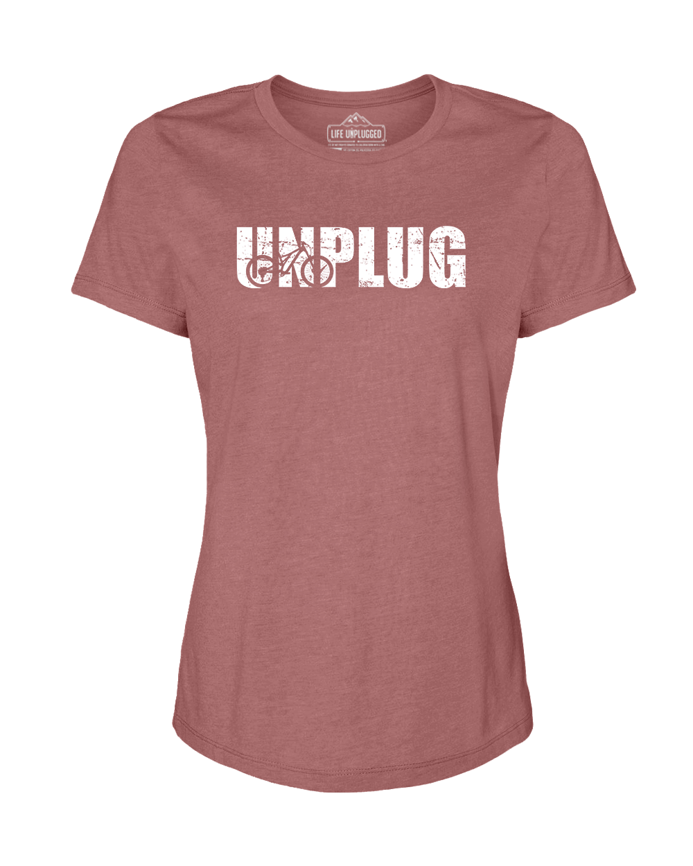 Unplug Mountain Bike Silhouette Women's T-Shirt