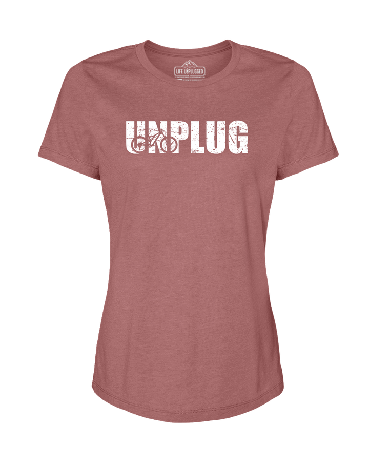 Unplug Mountain Bike Silhouette Women's T-Shirt
