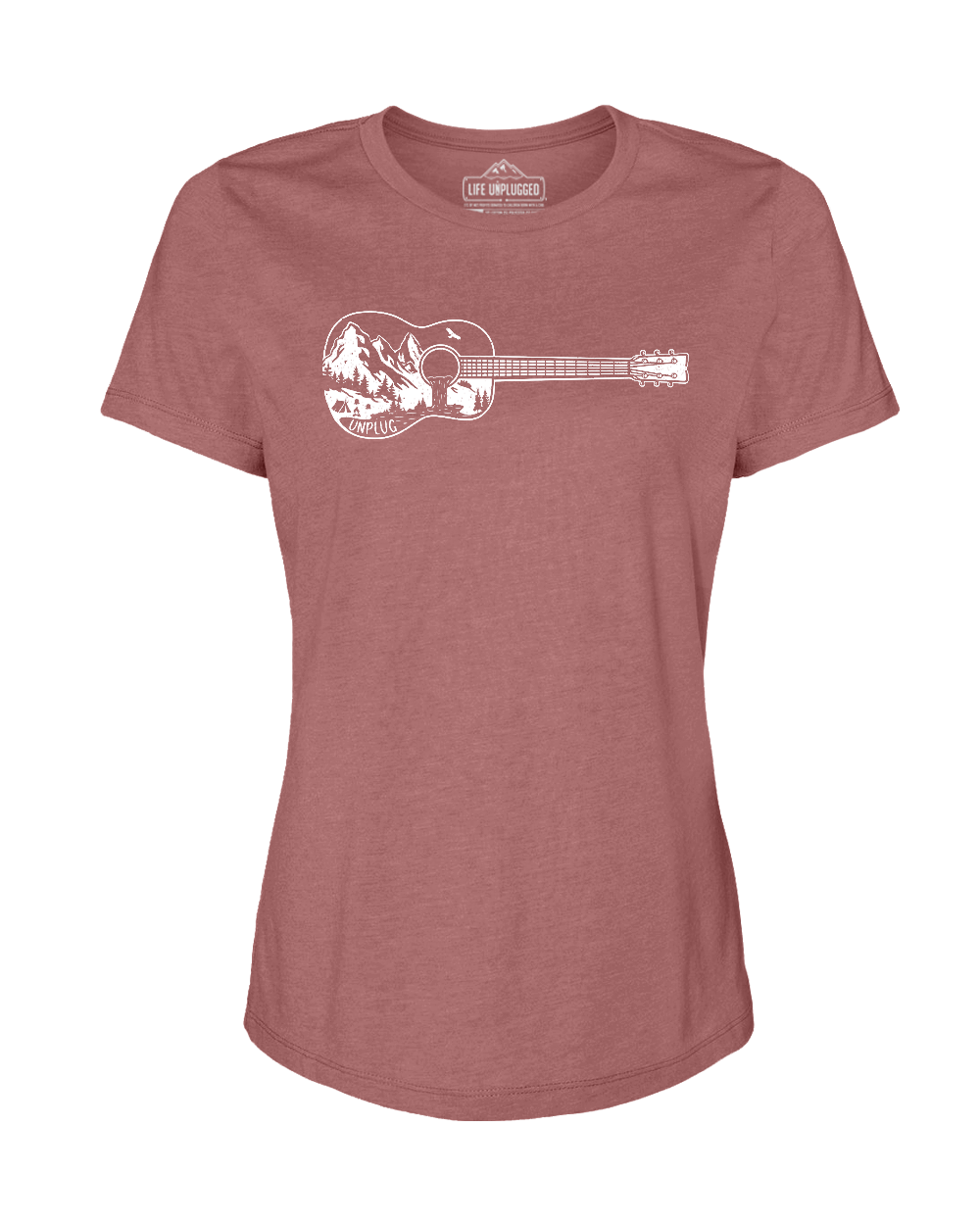 Guitar Mountain Scene Women's T-Shirt