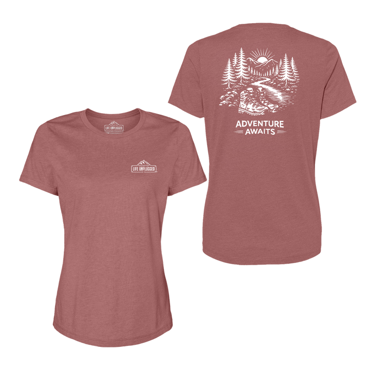 ADVENTURE AWAITS Women's T-Shirt