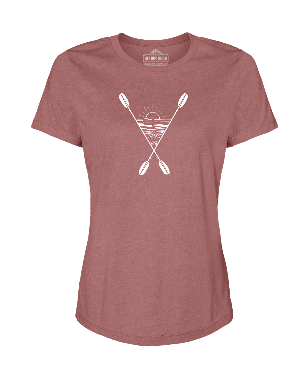 Kayaking Into The Sunset Women's T-Shirt