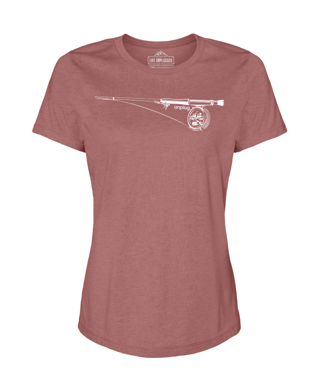 Fly Fishing Mountain Scene Women's T-Shirt