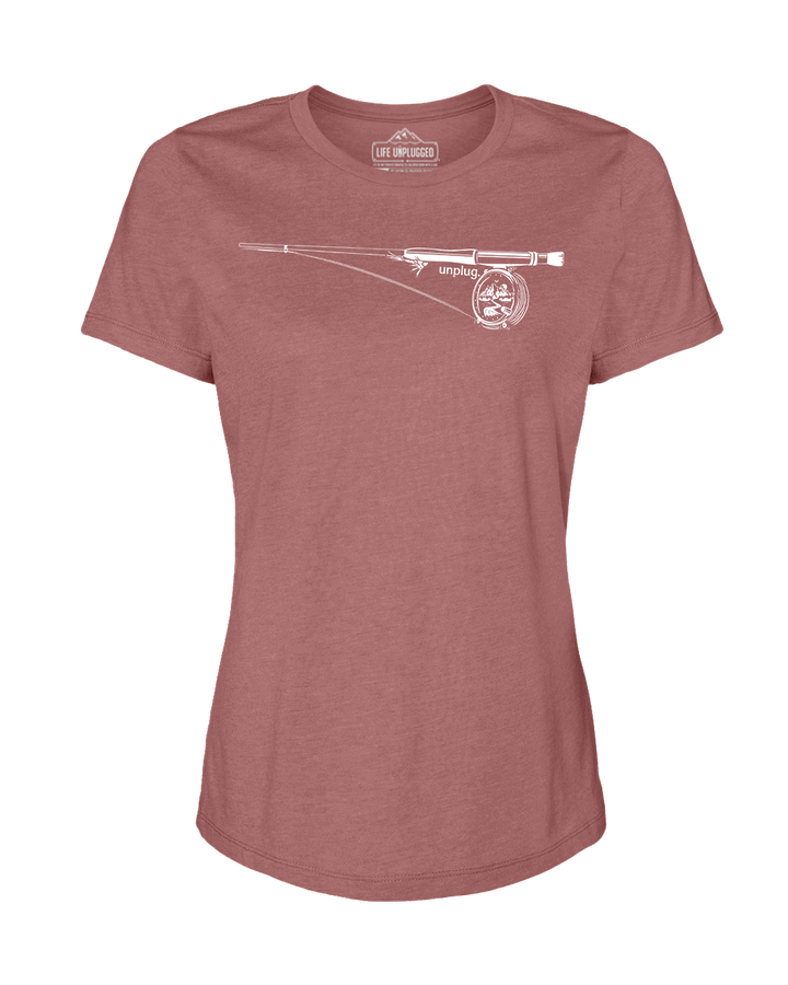Fly Fishing Mountain Scene Women's T-Shirt