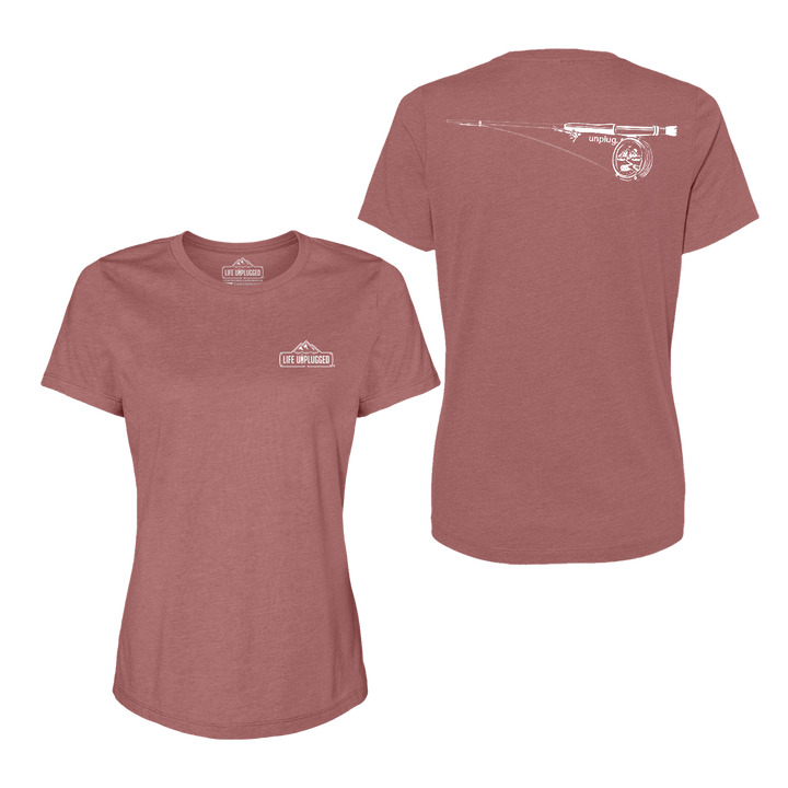 Fly Fishing Mountain Scene Women's T-Shirt