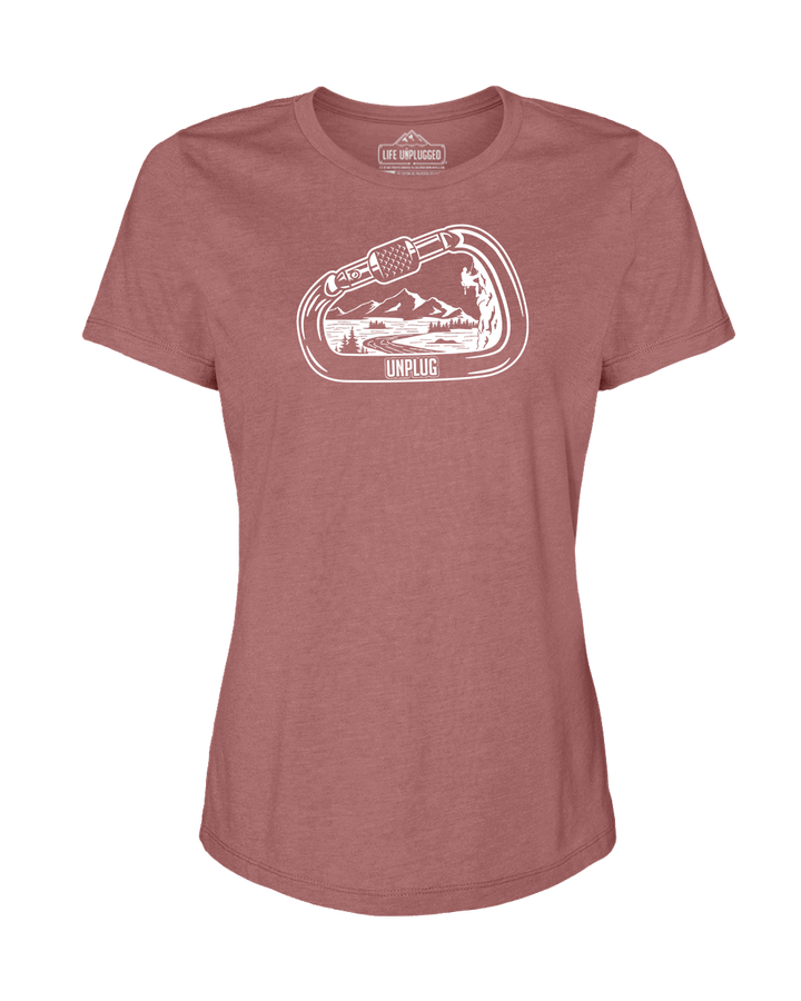 Rock Climbing Mountain Scene Women's T-Shirt