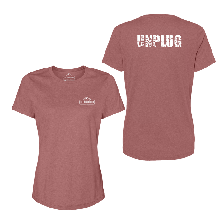Unplug Mountain Bike Silhouette Women's T-Shirt