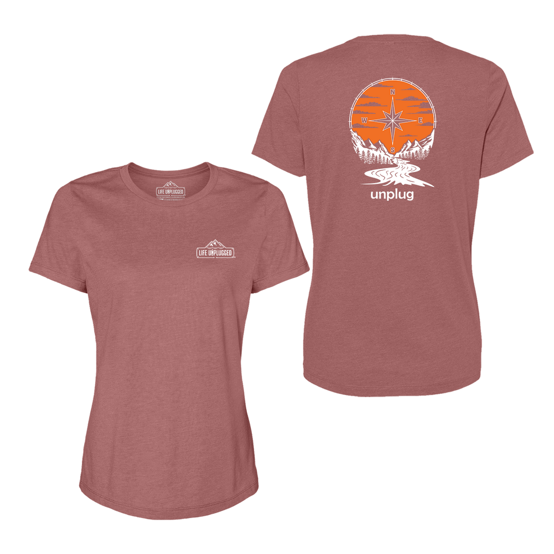 Compass Sunset Women's T-Shirt