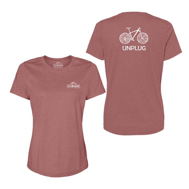 MOUNTAIN BIKE TREE STUMPS Women's T-Shirt
