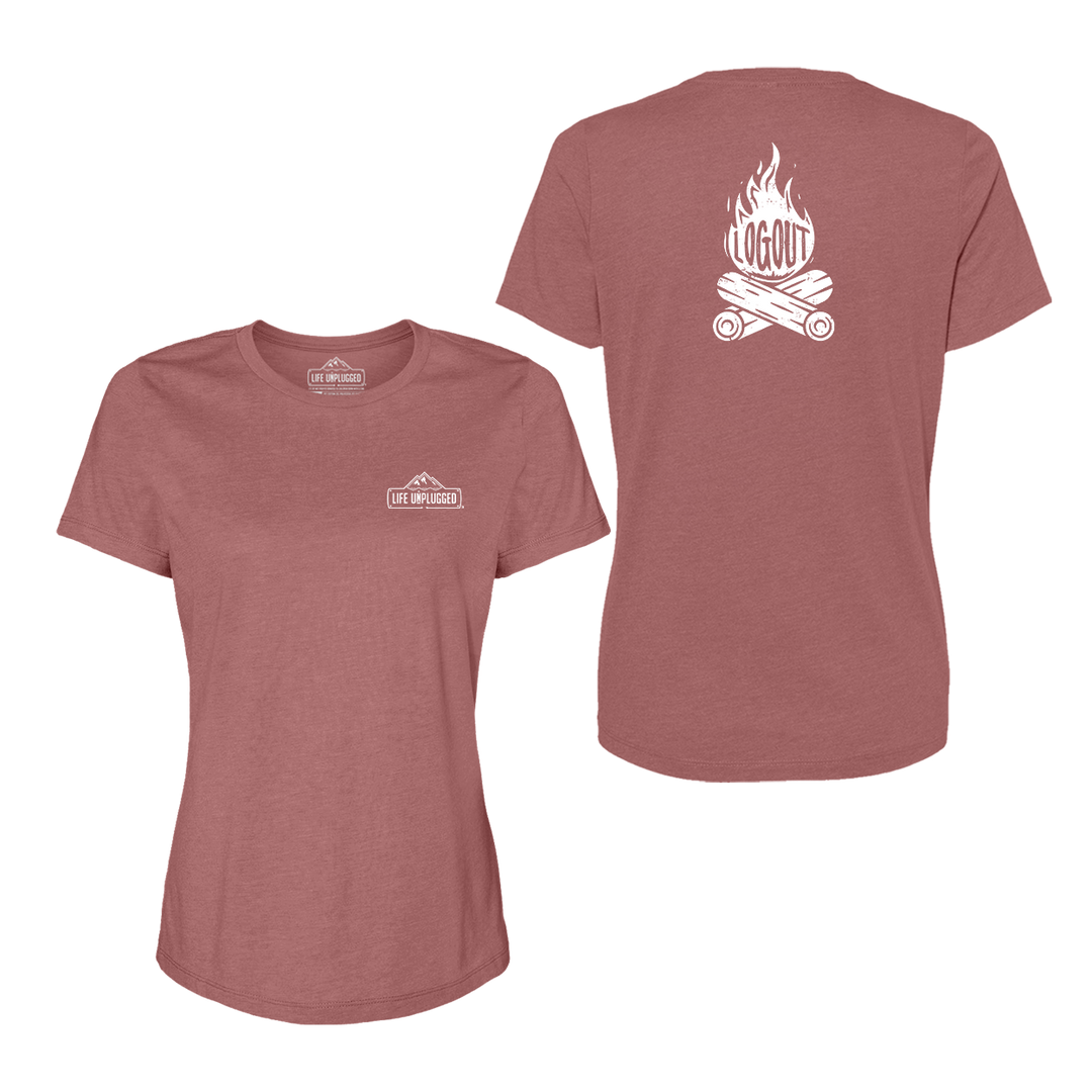 Log Out Campfire Women's T-Shirt