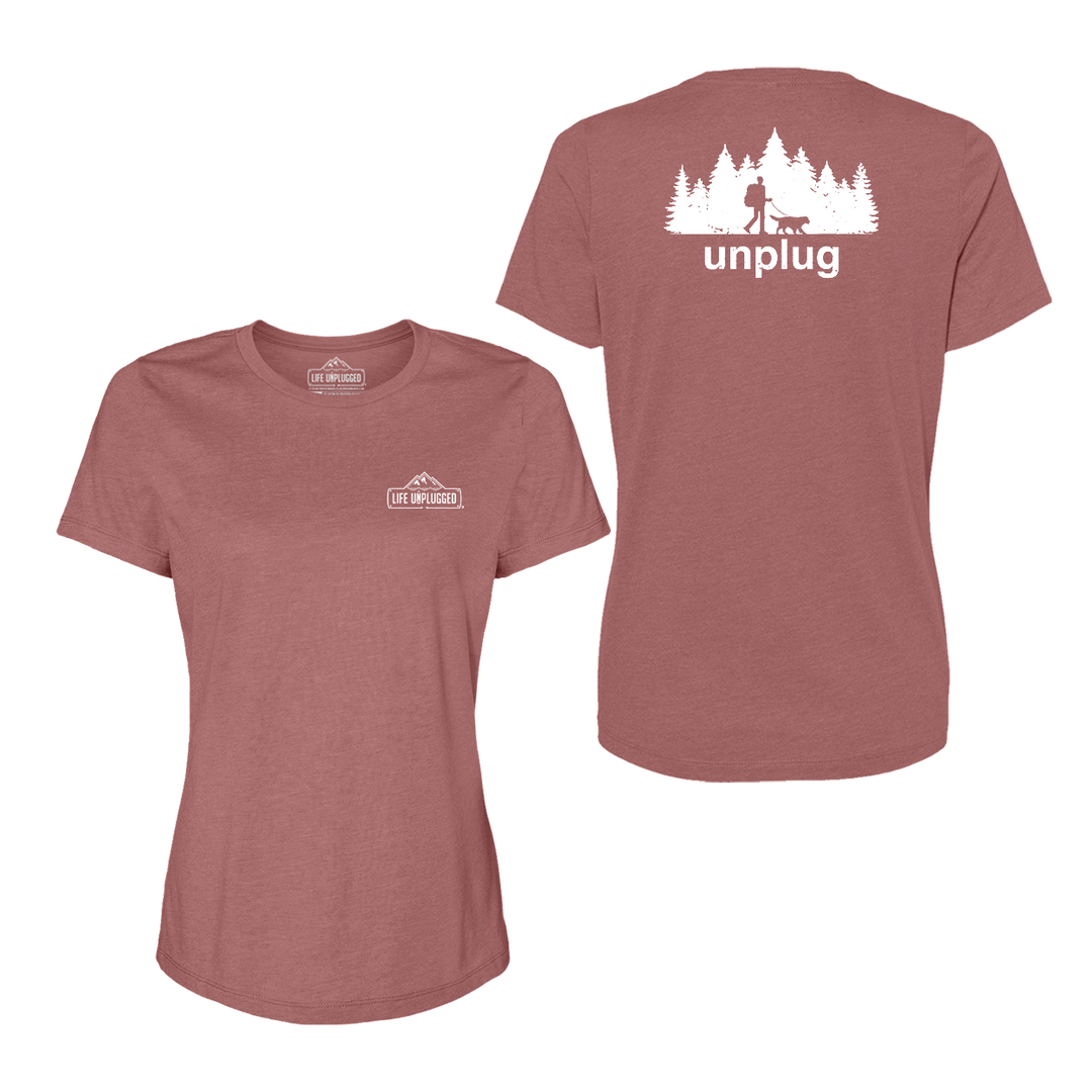 Dog Walks in the Woods Women's T-Shirt