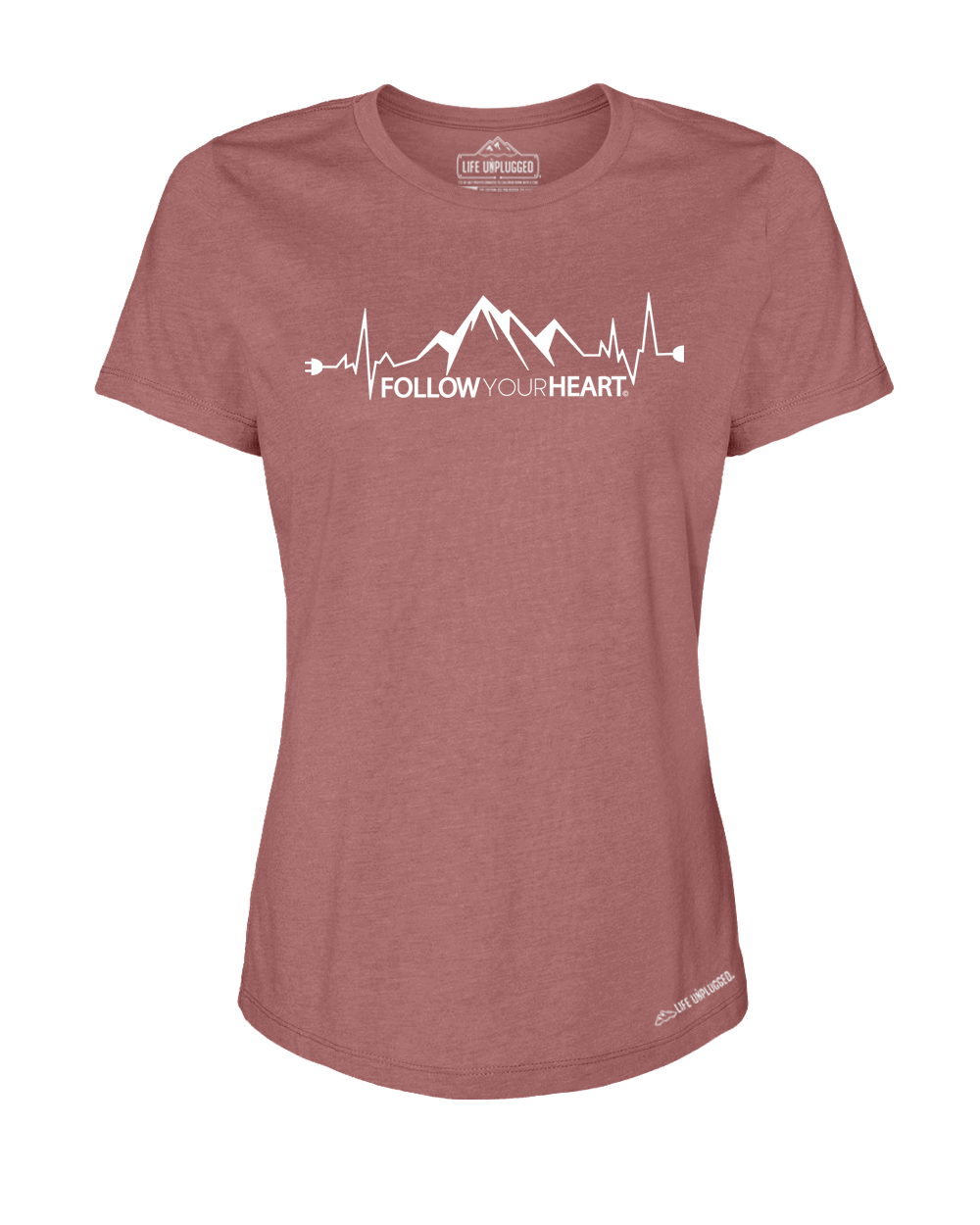 Follow your Heart Premium Women's Relaxed Fit Polyblend T-Shirt
