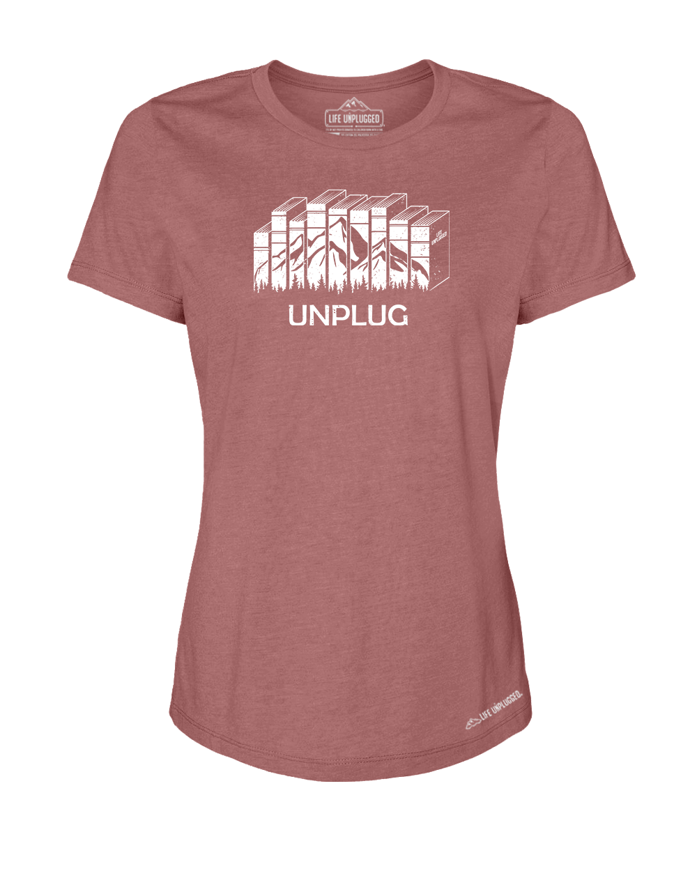 Reading Premium Women's Relaxed Fit Polyblend T-Shirt - Life Unplugged