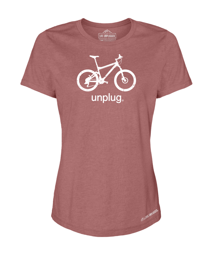 Mountain Bike Premium Women's Relaxed Fit Polyblend T-Shirt